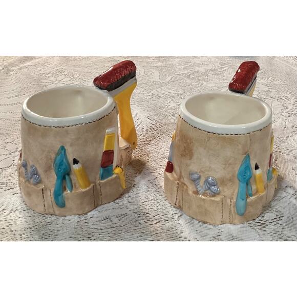 Set of 2 Handyman Tool Belt Mug Dad Gift Tasters Choice Coffee-Mate 2000 - Picture 4 of 10